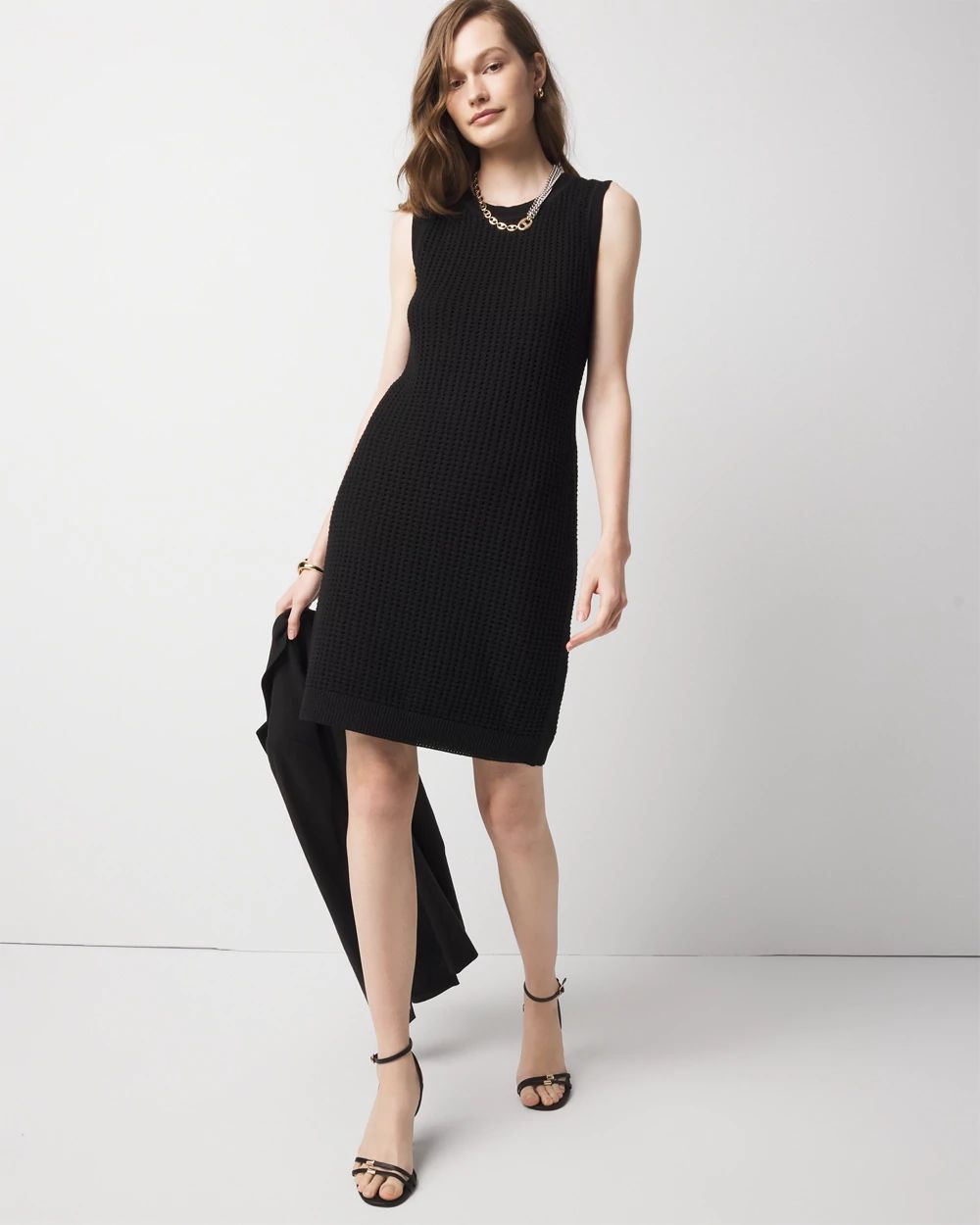 Sequin Crochet Mini Dress | White House Black Market